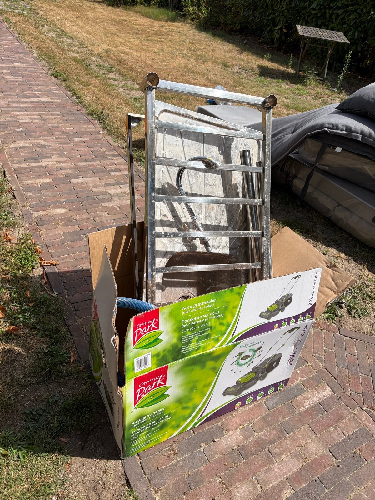 Gratis RVS Buitenkeuken Spoelbak met Afvoer, Ophalen, Gebruikt, Gas