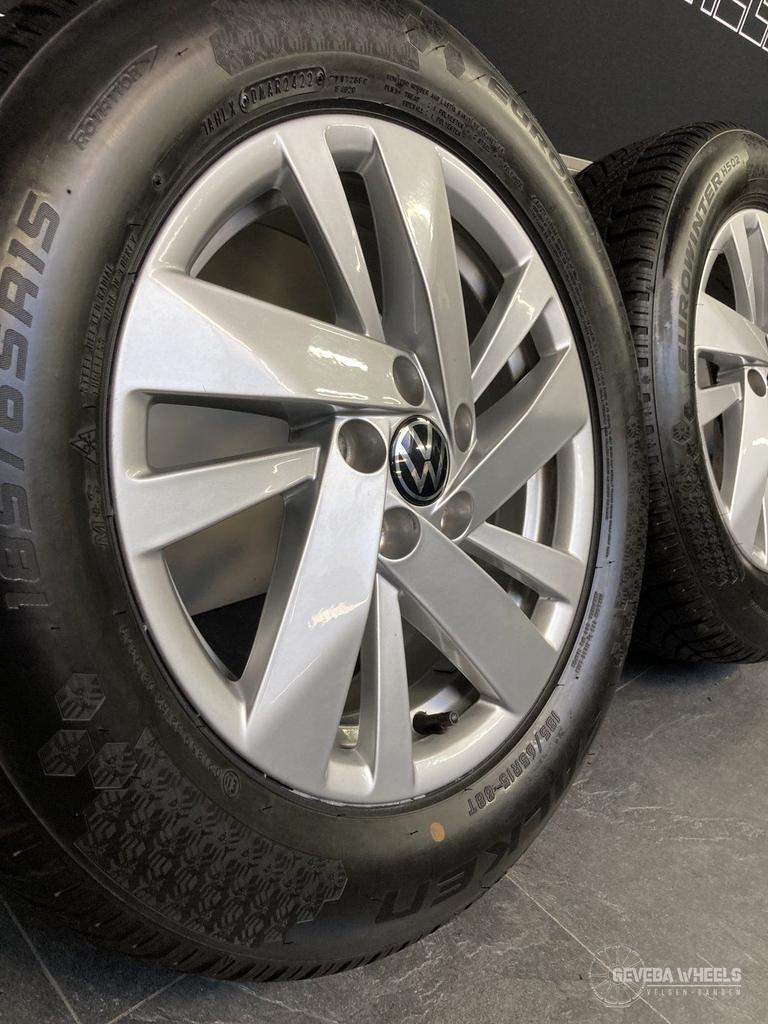 15” originele Volkswagen Polo 2G0 velgen winterbanden 5x100, Gebruikt, 15 inch, -, -
