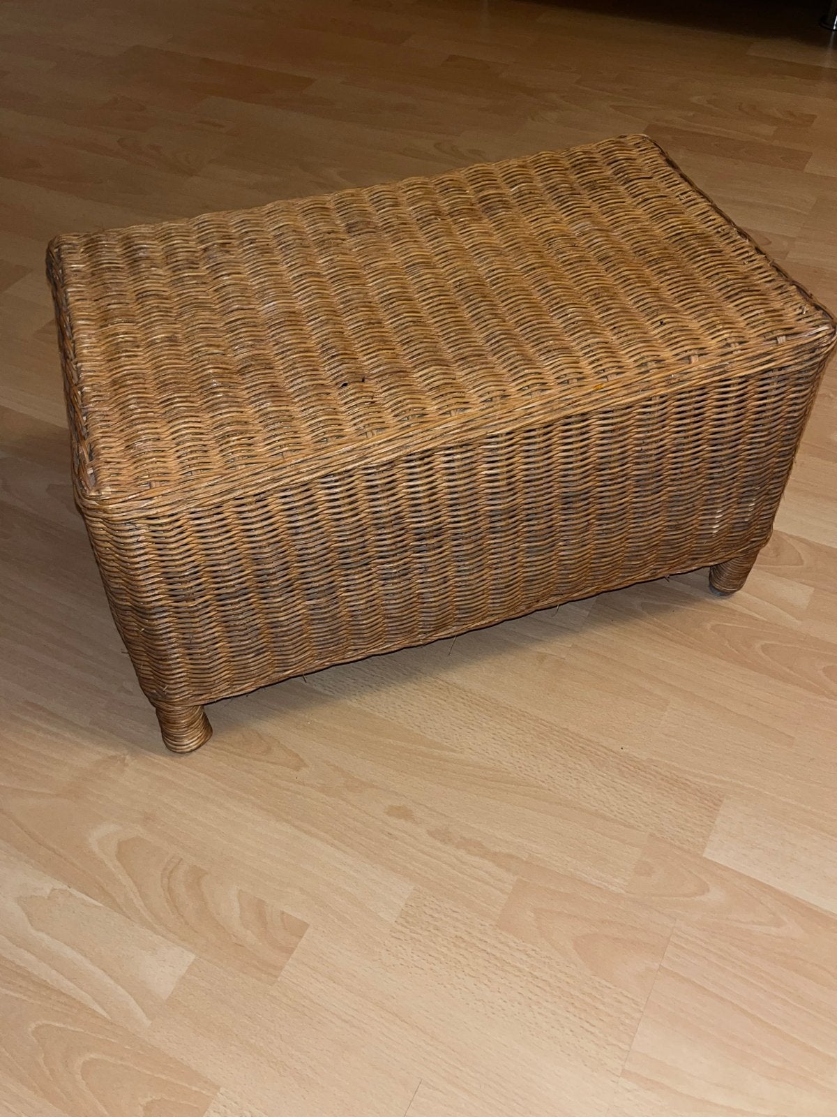Rotan krukje/voetenbankje/tafeltje, Huis en Inrichting, Ophalen, Gebruikt