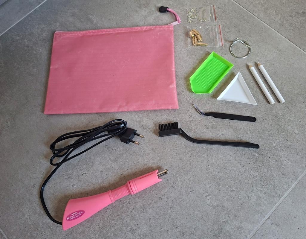 Nieuwe hotfix applicator inclusief toebehoren, Ophalen of Verzenden, Nieuw, Roze, Machine