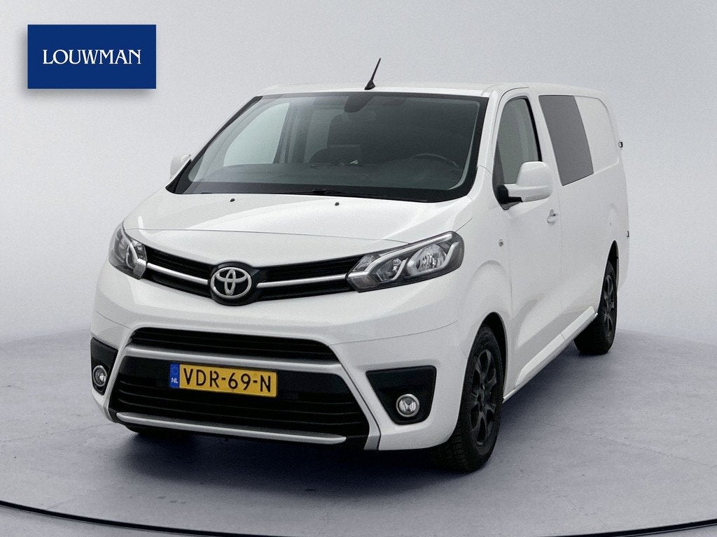 Toyota ProAce Worker 2.0 D-4D Professional Long DC 177pk Dub, Auto's, Stof, Gebruikt, 4 cilinders, Met garantie (alle)
