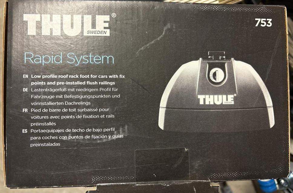 Thule Rapid System 753 dakdragerset, Auto diversen, Dakdragers, Ophalen, Zo goed als nieuw