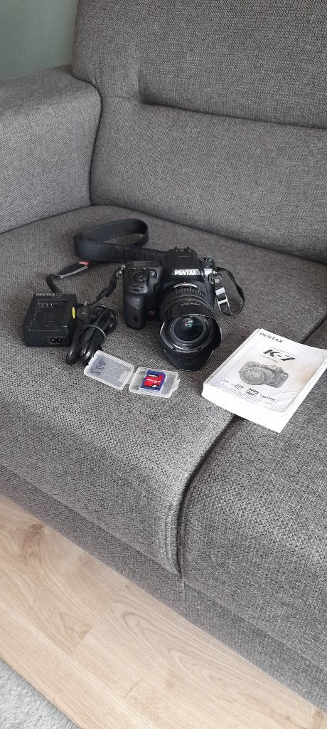 digitale fotocamera Pentax K7, Audio, Tv en Foto, Fotocamera's Digitaal, Gebruikt, Spiegelreflex, Geheugenkaart, Ingebouwde flitser