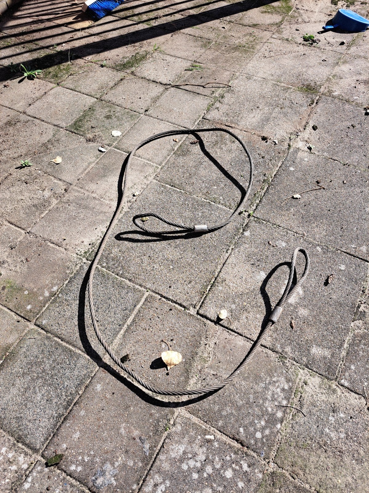staalkabel 2 ogen, Gebruikt, 250 mm of meer, Overige typen, Ophalen of Verzenden