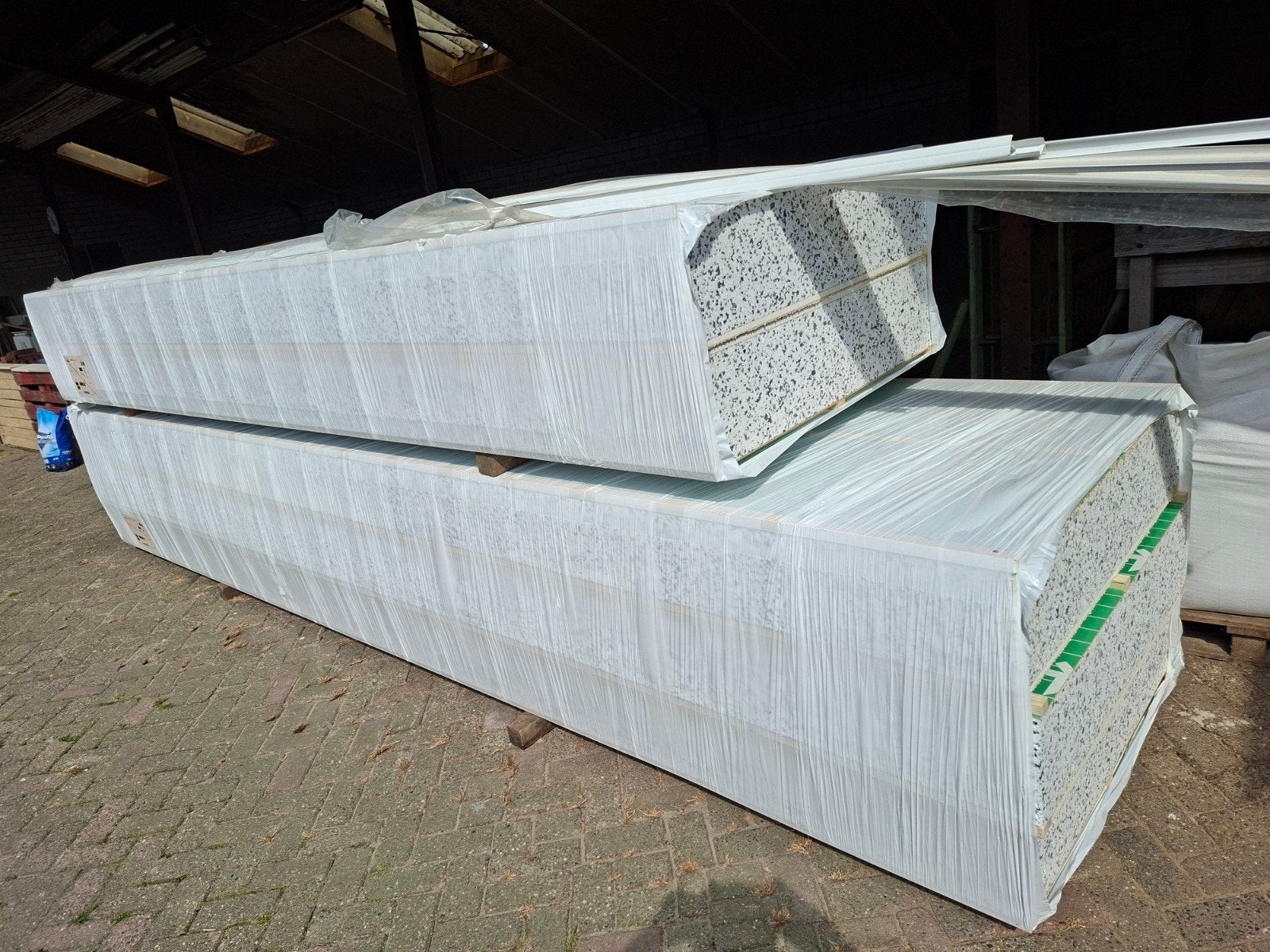 Dakplaten, Doe-het-zelf en Verbouw, Isolatie en Afdichting, Ophalen, Gebruikt, 12 cm of meer, 15 m² of meer