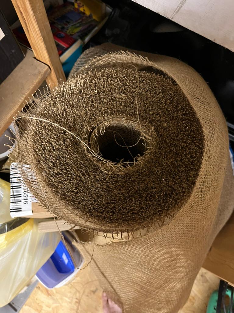 Claytec wapeningsgaas ca 34 m1 - jute leembouw 1 meter breed, Ophalen, Nieuw