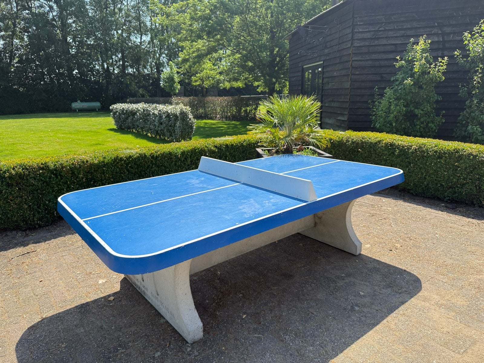 Betonnen Tafeltennistafel - Duurzaam en Weerbestendig, Ophalen of Verzenden, Gebruikt, Tafel Outdoor, Wedstrijdformaat