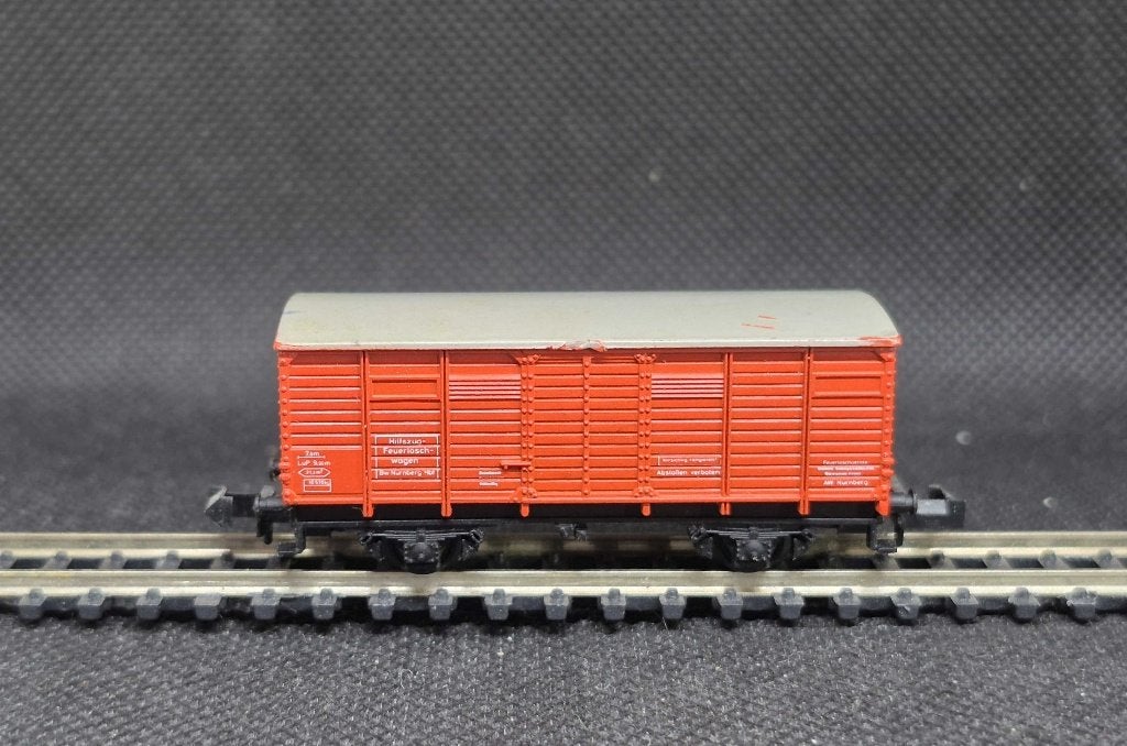 Minitrix 3514 - dienstwagen ongevallentrein (16244), Gebruikt, Gelijkstroom, Trix, Wagon