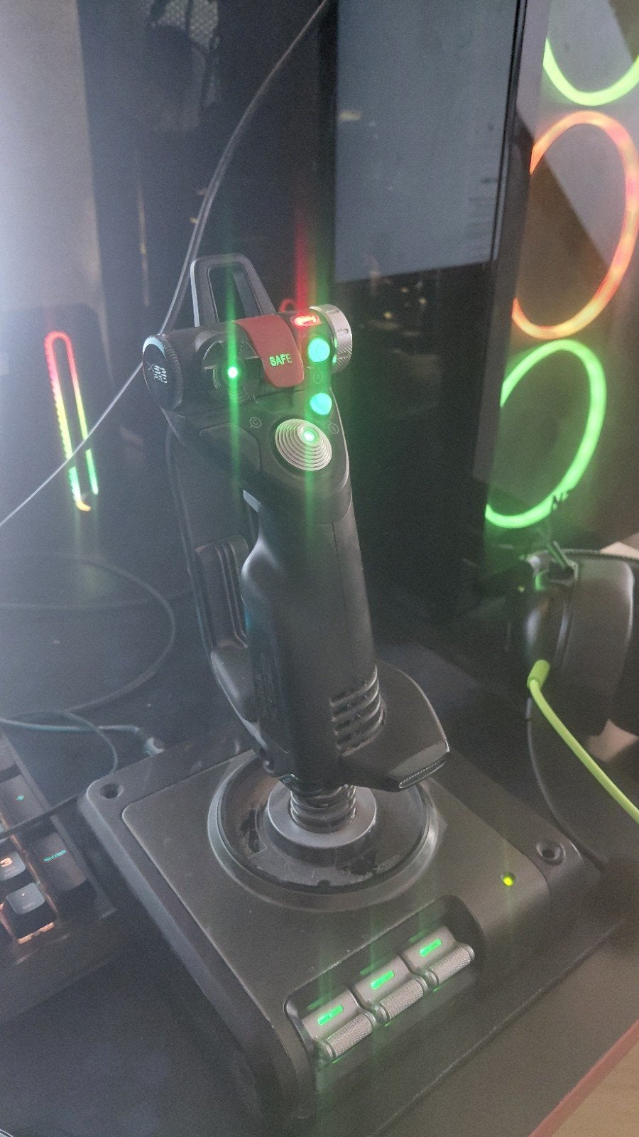 Saitek X52 Flight Control System (Joystick en Throttle), Ophalen of Verzenden, Gebruikt, Logitech Saitek