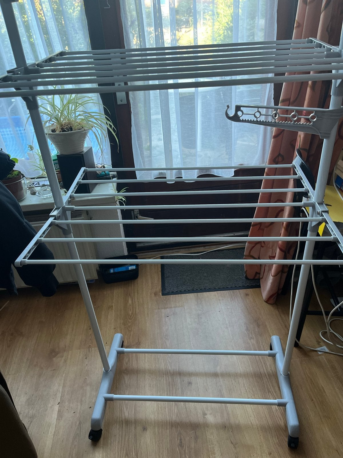 Handig droogrek met wielen - nieuw 1.70 mtr hoog, Ophalen of Verzenden, Nieuw, Wasrek