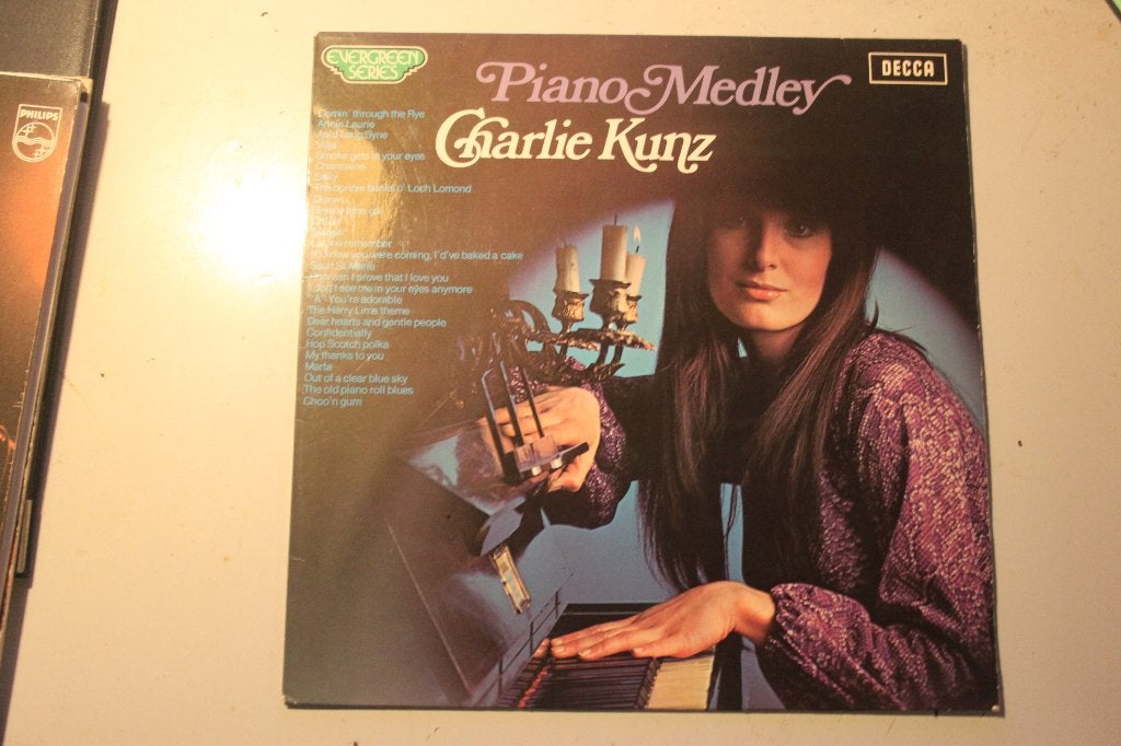 500p - lp - charlie kunz - piano medley, Ophalen of Verzenden, Gebruikt, 12 inch