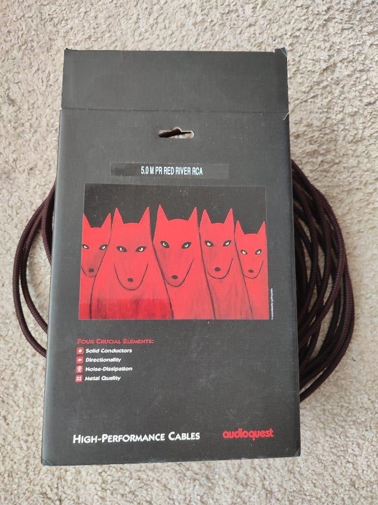 Audioquest Red River RCA, Ophalen of Verzenden, Zo goed als nieuw, Minder dan 2 meter, Interlink-kabel