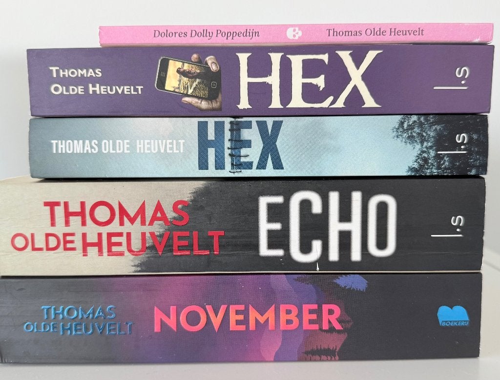 Thomas Olde Heuvelt 5 boeken 1e druk en handtekening, Boeken, Thrillers, Ophalen of Verzenden, Zo goed als nieuw, Thomas Olde Heuvelt