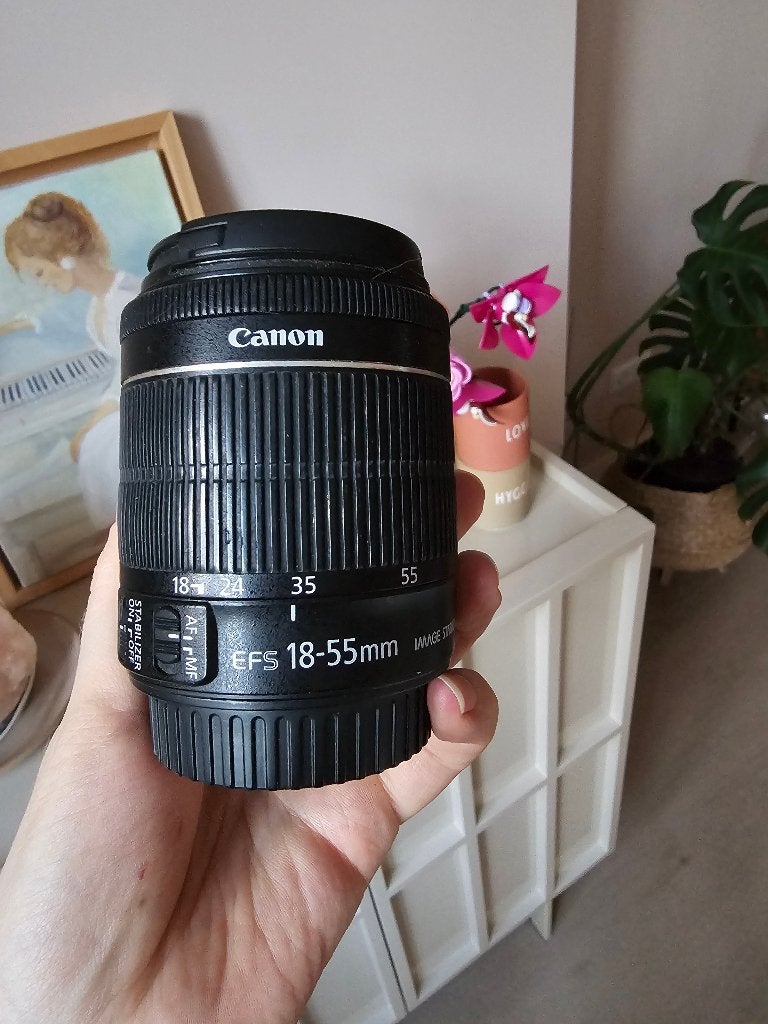 Canon lens 18-55 mm, Gebruikt, Canon, Verzenden, Standaardlens
