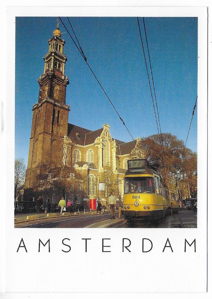 Amsterdam Gelopen Ansichtkaart ( B4629), Ophalen of Verzenden, 1980 tot heden, Gelopen, Noord-Holland