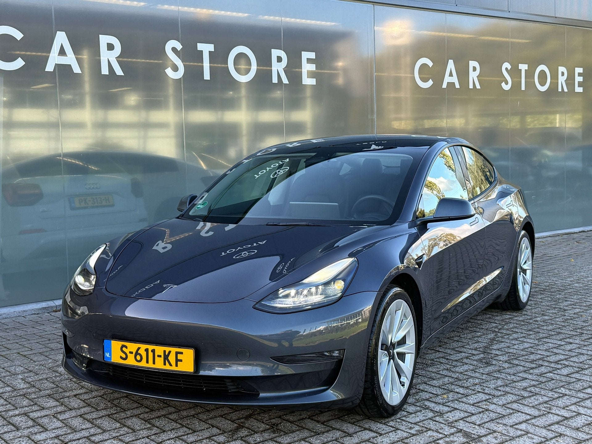 Tesla Model 3 Long Range AWD 75 kWh 94% SOH AUTOPILOT, Auto's, Automaat, Gebruikt, Zwart, Vierwielaandrijving