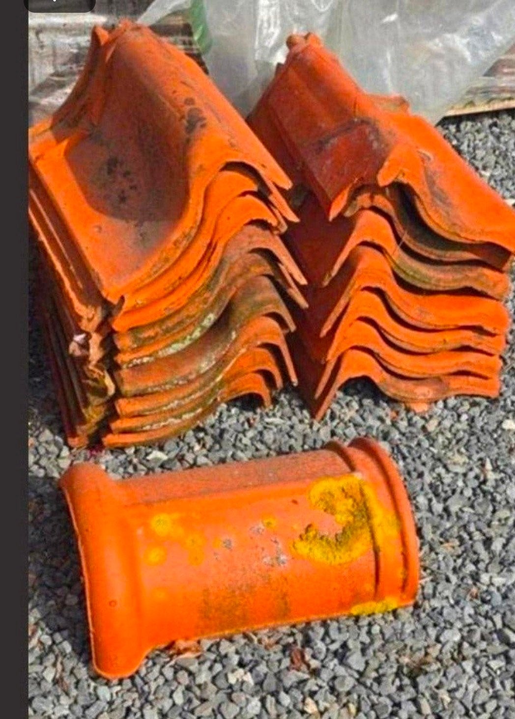 VHV gevelpannen en nokvorsten, Gebruikt, Steen of Klei, Ophalen of Verzenden, 15 m² of meer