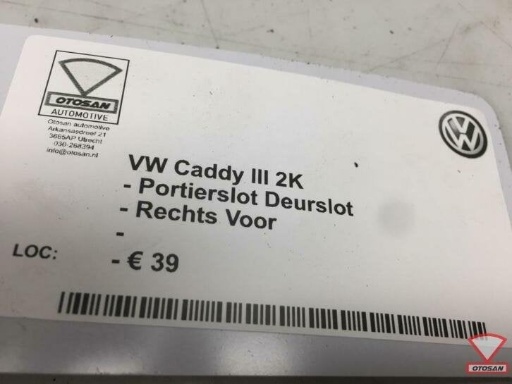 vw caddy iii 2k portierslot deurslot rechts voor, Gebruikt, Volkswagen, Volkswagen AG, Vw@volkswagen.de