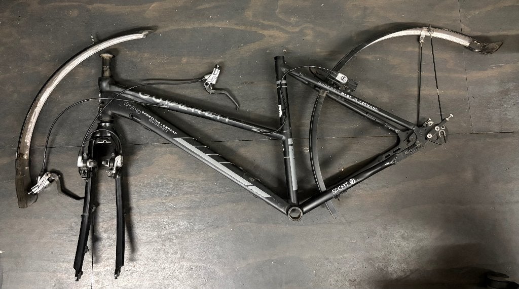 Gudereit sxr 4.0 Sportline Frame met Magura HS33, Gebruikt, 50 tot 53 cm, Schijfrem, Ophalen