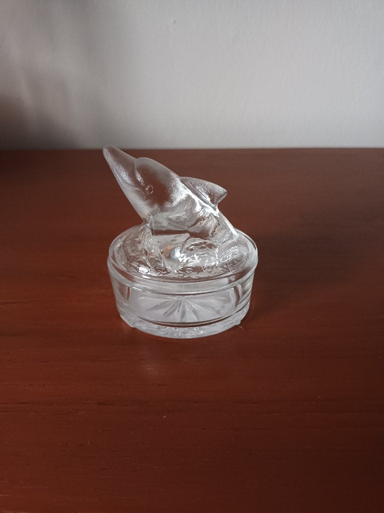 Dolfijn Luminarc box/ Vintage, Ophalen of Verzenden