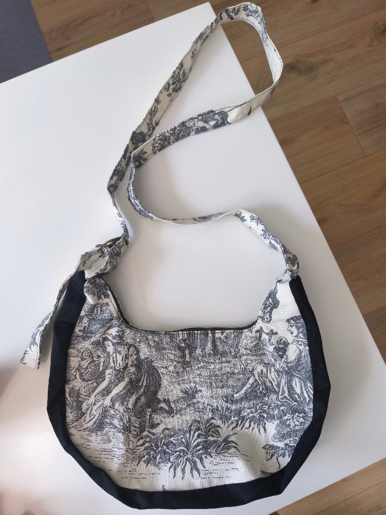 Handmade Vintage Storybook Hobo Bag, Verzenden, Nieuw, Wit, Schoudertasje