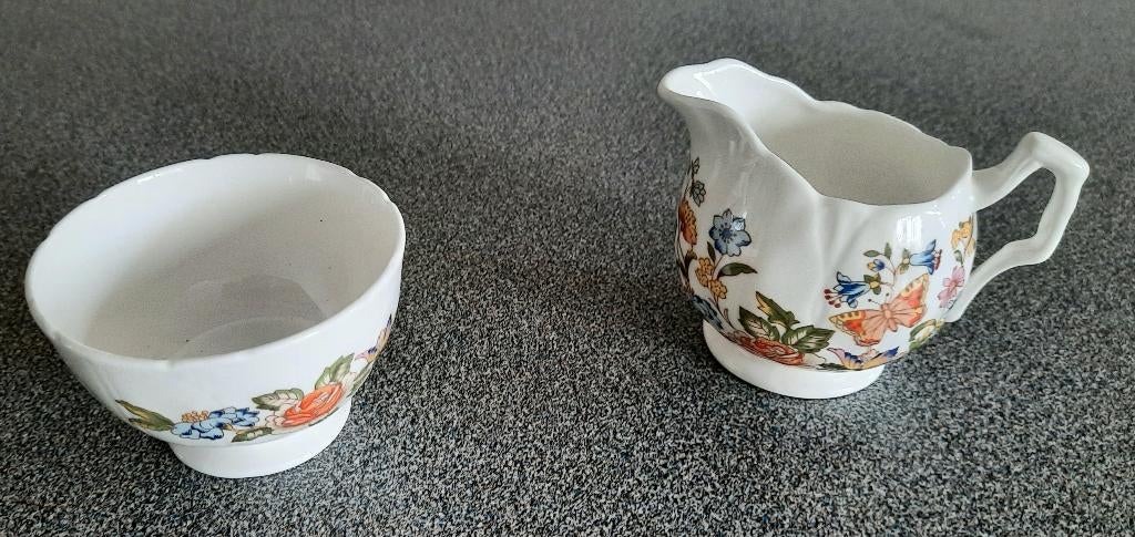 Vintage melkkannetje en suikerpotje, Overige typen, Nieuw, Ophalen of Verzenden, Overige stijlen
