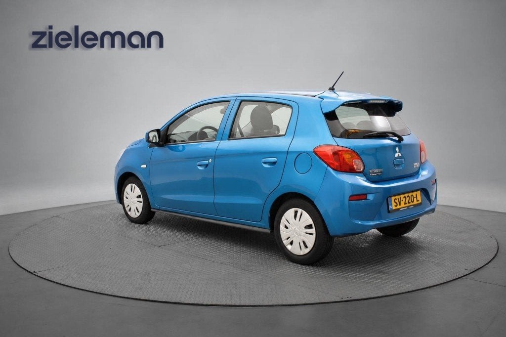 Mitsubishi SPACE STAR 1.0 Cool+ - Airco, Auto's, Voorwielaandrijving, Gebruikt, Met garantie (alle), Blauw
