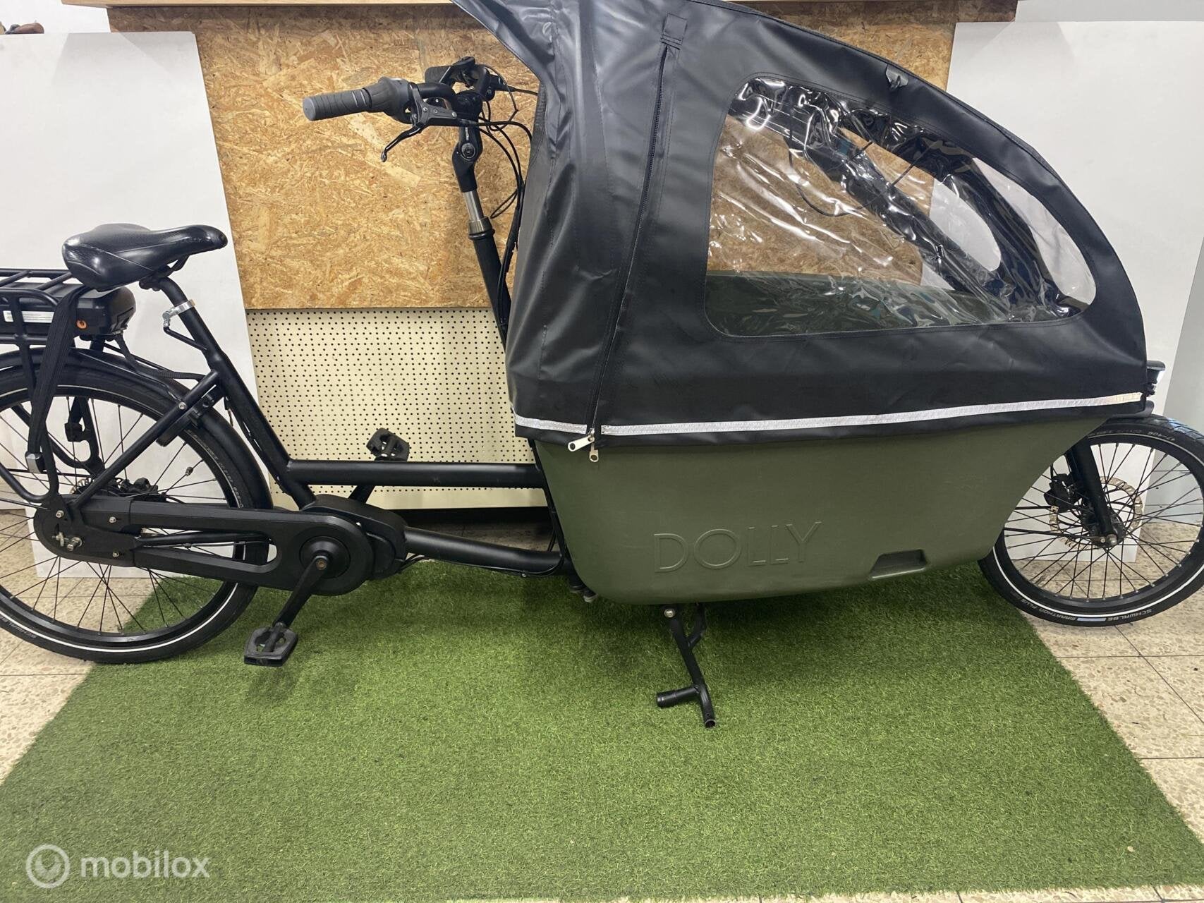 DOLLY FAMILY 2023 MIDDENMOTOR ELEKTRISCHE BAKFIETS 750WH, DOLLY, Zo goed als nieuw, Overige merken