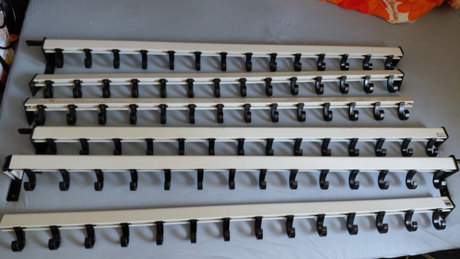 6x industriële Aestic design kapstokken (140 cm 14 haken), Gebruikt, 200 cm of meer, Metaal, Ophalen