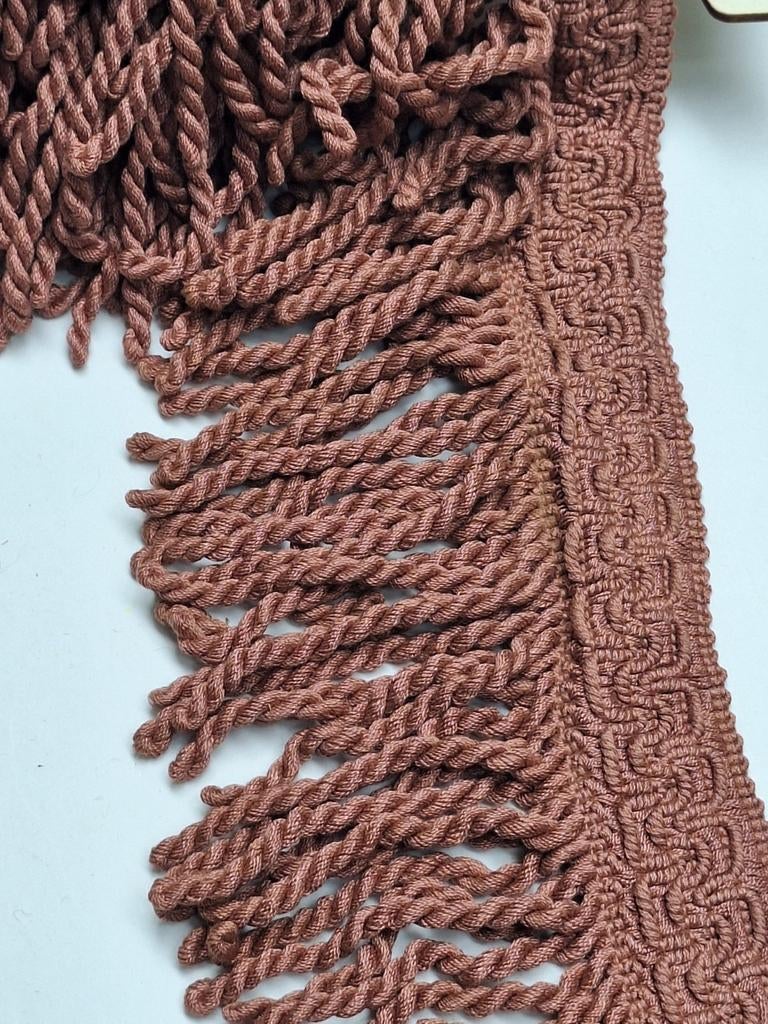 Prachtig oud roze vintage franje band, Hobby en Vrije tijd, Naaien en Fournituren, Ophalen of Verzenden, Nieuw, Lint, Band of Elastiek