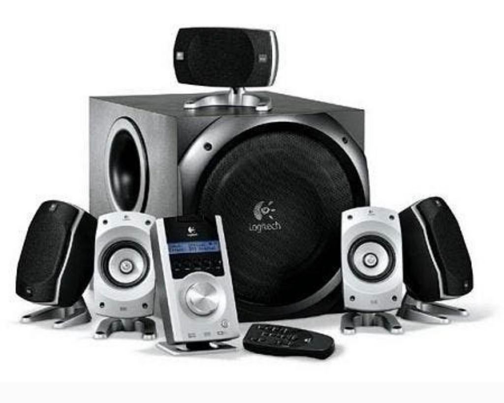 Logitech Z-5500 THX 5.1 Surround Sound Systeem, 70 watt of meer, Zo goed als nieuw, 5.1-systeem, Overige spelers