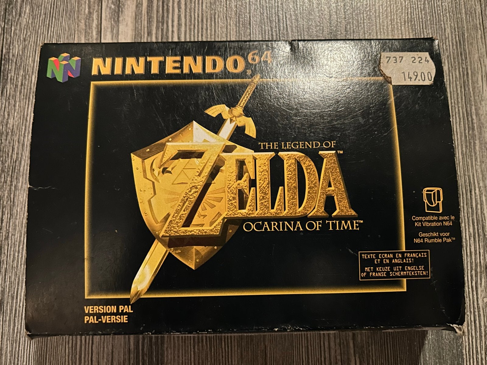 The Legend of Zelda: Ocarina of Time N64 (PAL-versie), Gebruikt, 1 speler, Ophalen of Verzenden, Role Playing Game (Rpg)