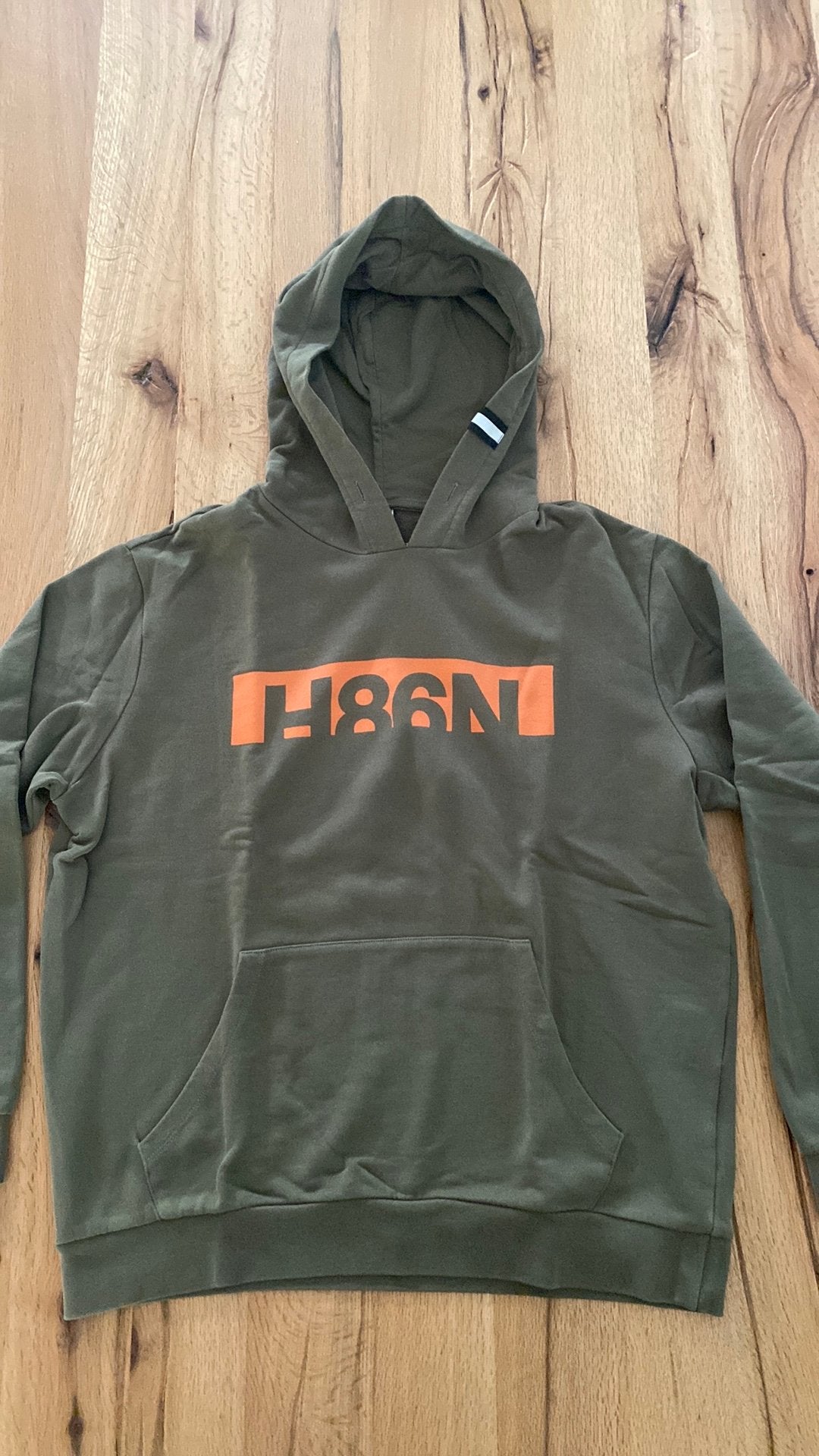 Hogan hoodie sweater groen oranje maat L, Verzenden, Gedragen, Maat 52/54 (L), Groen