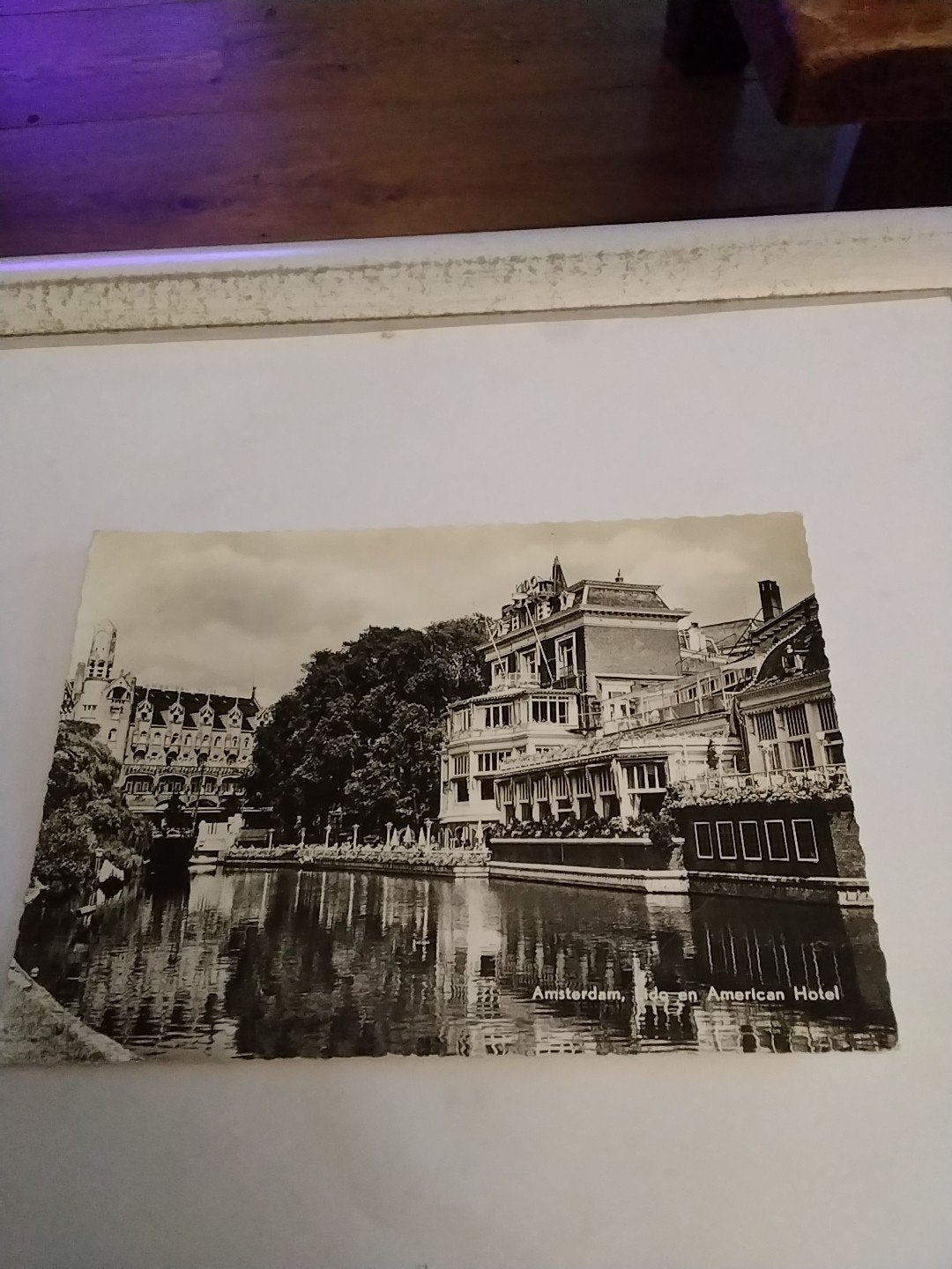 Oude ansichtkaart. Amsterdam  Lido en American Hotel 1960, Ophalen of Verzenden, 1920 tot 1940, Gelopen, Noord-Holland