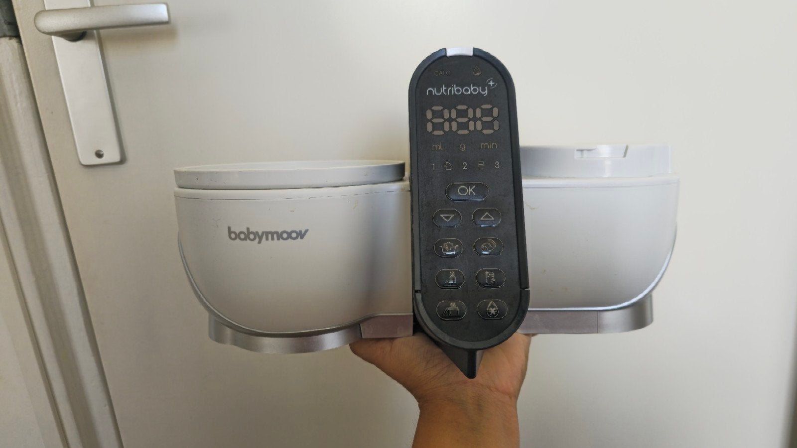 babyfoon nutriplus - stomer voor babyvoeding, BPA-vrij, Ophalen of Verzenden, Zo goed als nieuw, Babymoov