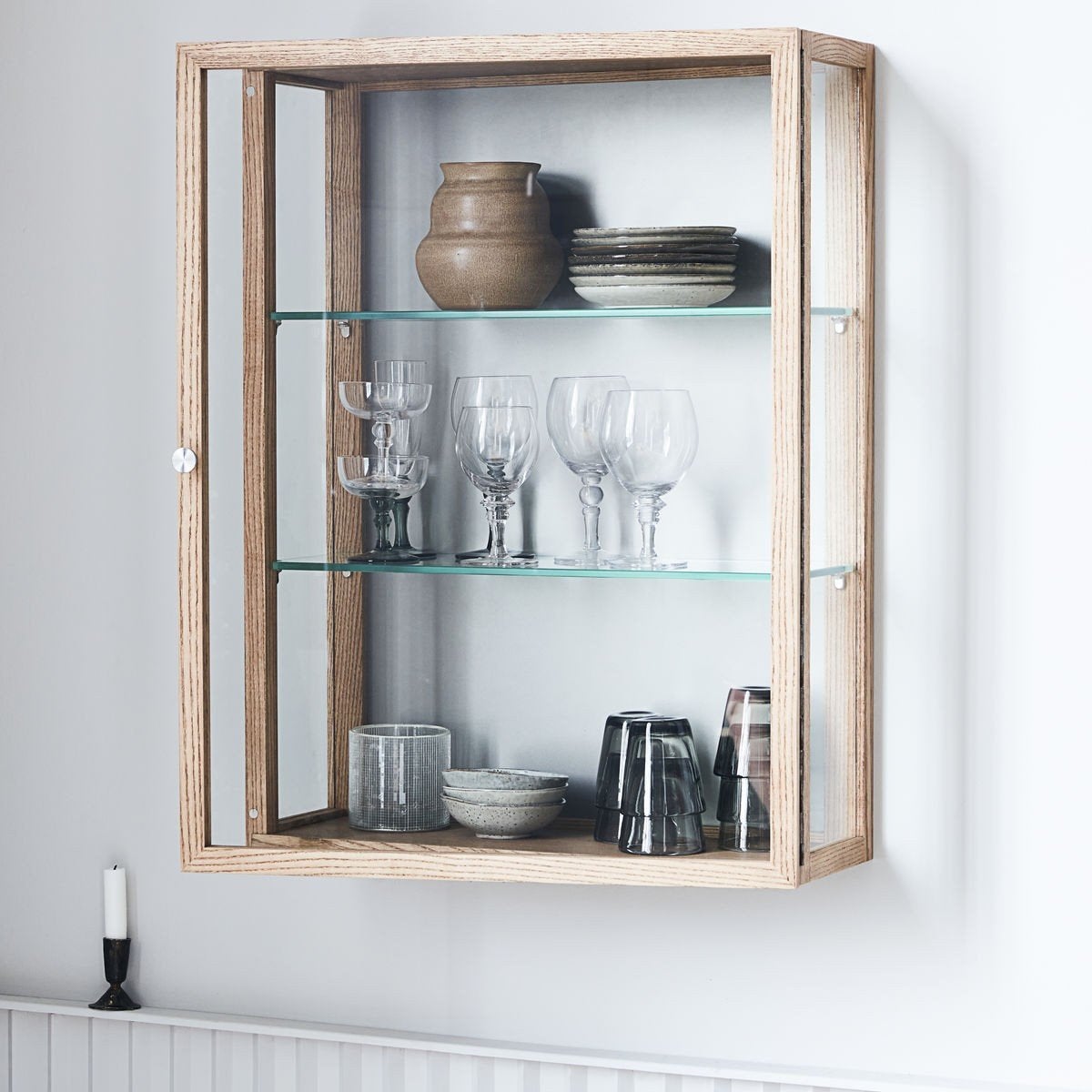 Gezocht: glazen plaatjes voor vitrine, Doe-het-zelf en Verbouw, Ophalen, Minder dan 80 cm, Minder dan 80 cm, Zo goed als nieuw