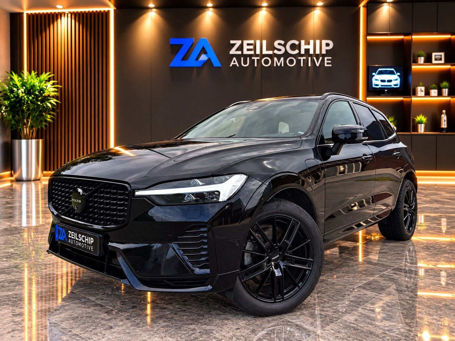 Volvo XC60 2.0 T8 Plug-in hybrid AWD Ultra Black Edition|Pan, Auto's, Automaat, Dealer onderhouden, 4 cilinders, 1969 cc