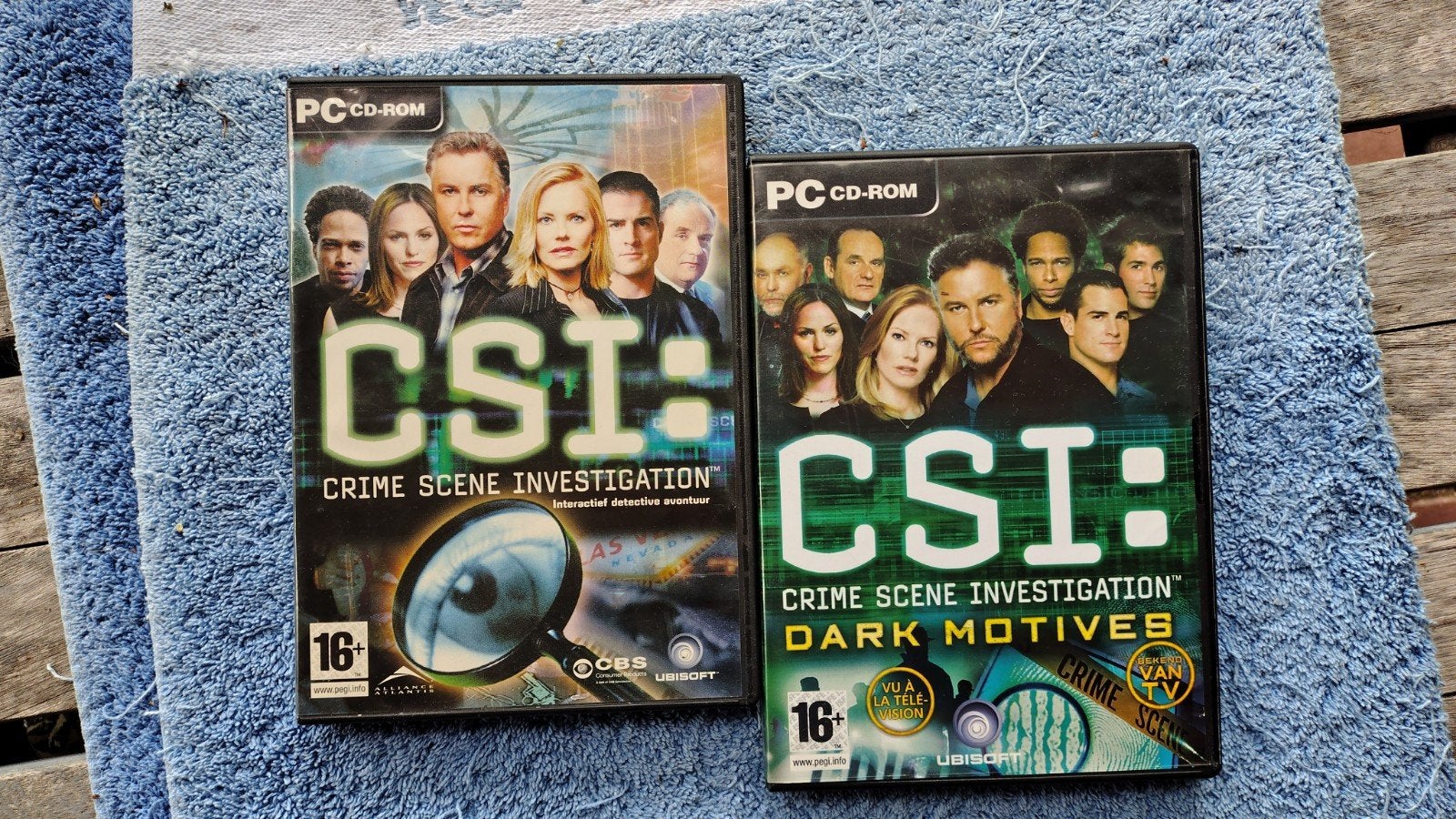 CSI: Crime Scene Investigation PC CD-ROM games (2 stuks), Puzzel en Educatief, Gebruikt, 1 speler, Ophalen of Verzenden