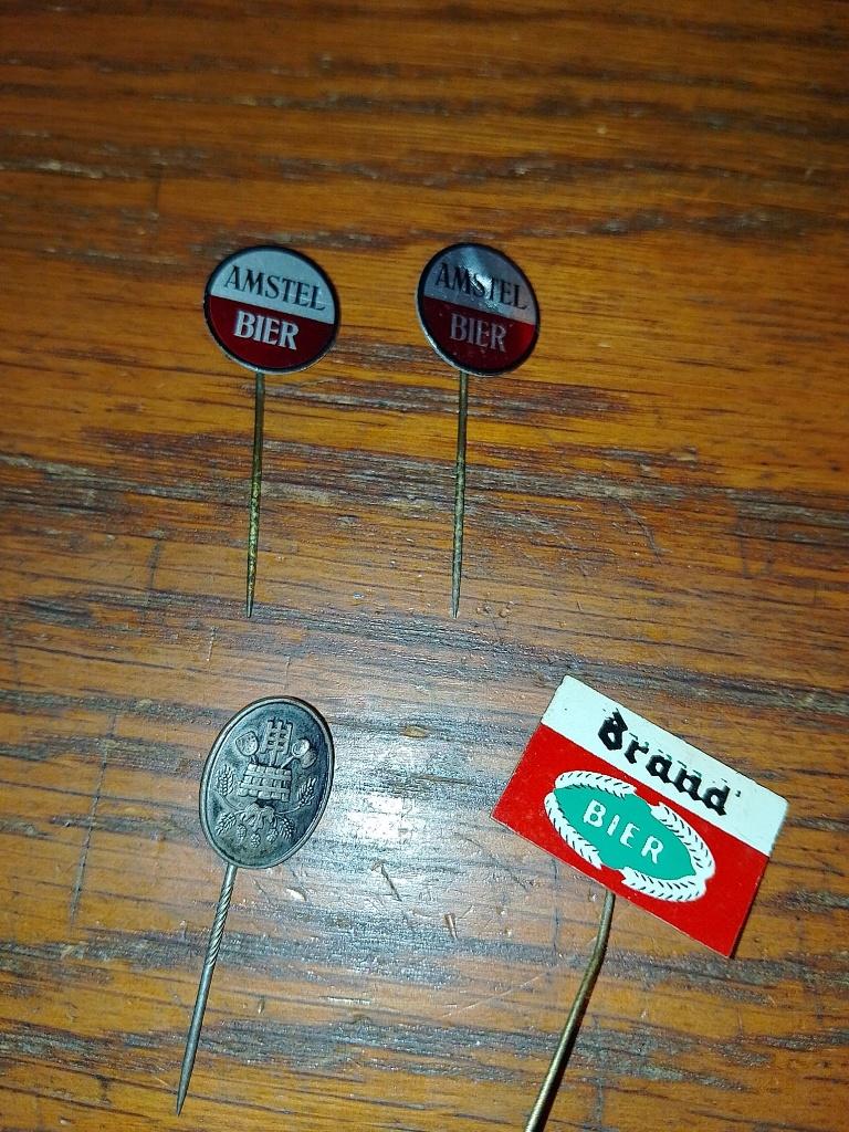 Bier merk pins, Verzenden, Gebruikt, Merk, Speldje of Pin