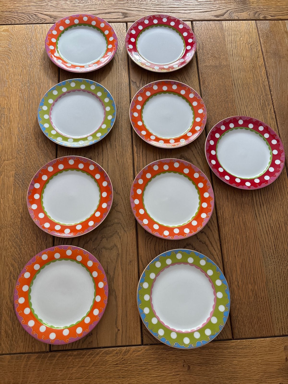 Nieuwe Oilily gebaksbordjes - vrolijk design!, Ophalen, Overige merken, Nieuw, Bord(en)