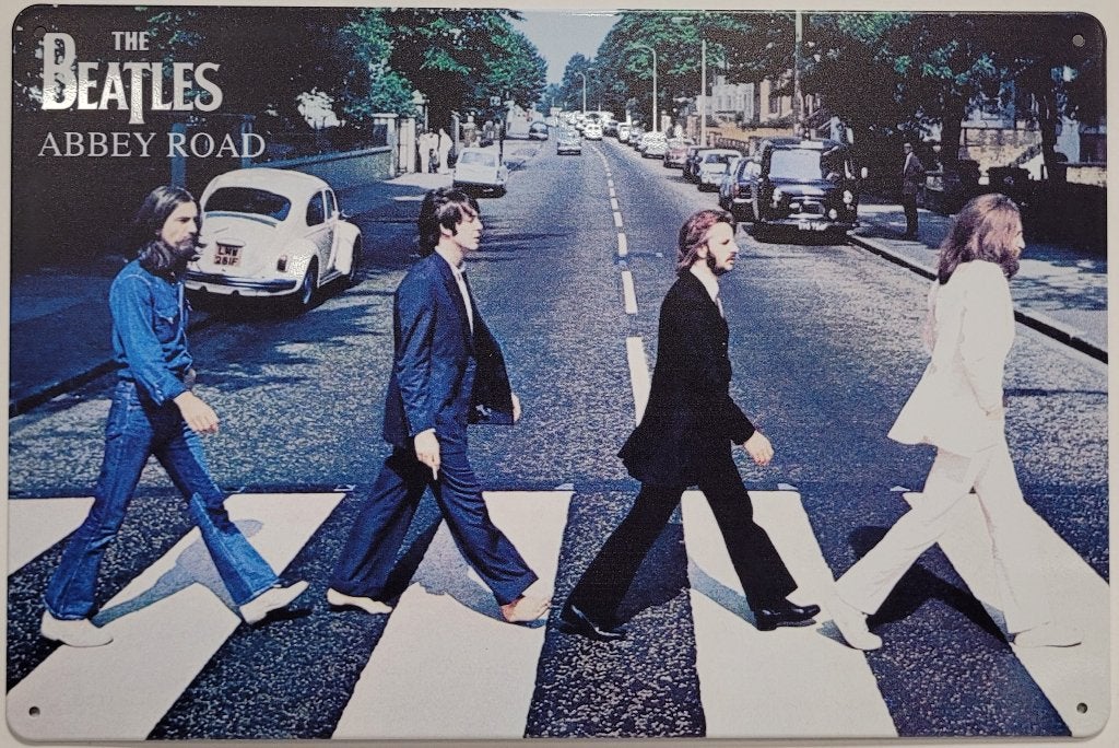 The Beatles Abbey Road reclamebord van metaal wandbord deco