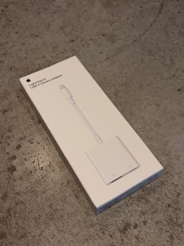 Apple lightning to usb 3 camera adapter, Ophalen of Verzenden, Zo goed als nieuw, Minder dan 2 meter, Overige kabels