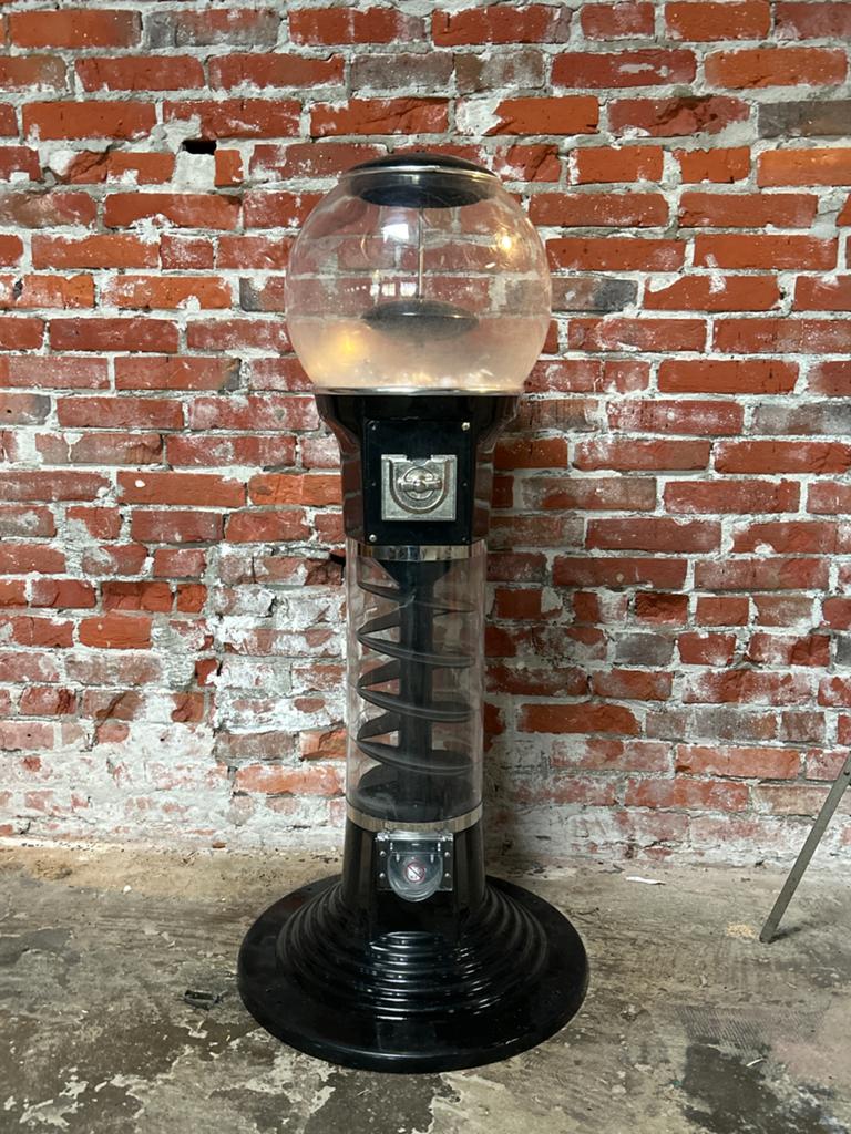Vintage Kauwgumbal Automaat met Muntinworp - 1.10m Hoog, Ophalen, Gebruikt