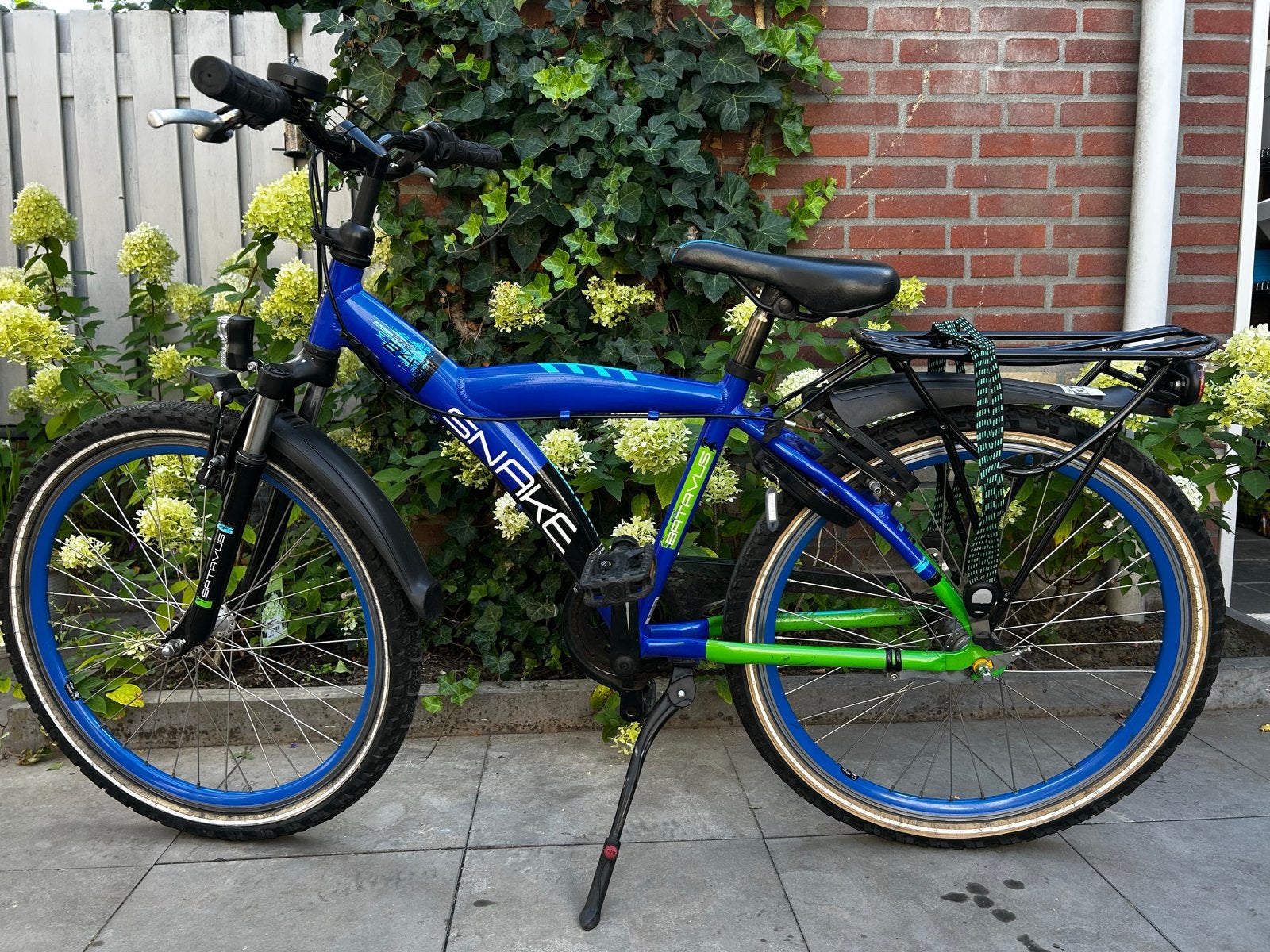 Mountainbike blauw Snake batavus met 20 inch wielen, Ophalen, Zo goed als nieuw, Terugtraprem, 20 inch of meer