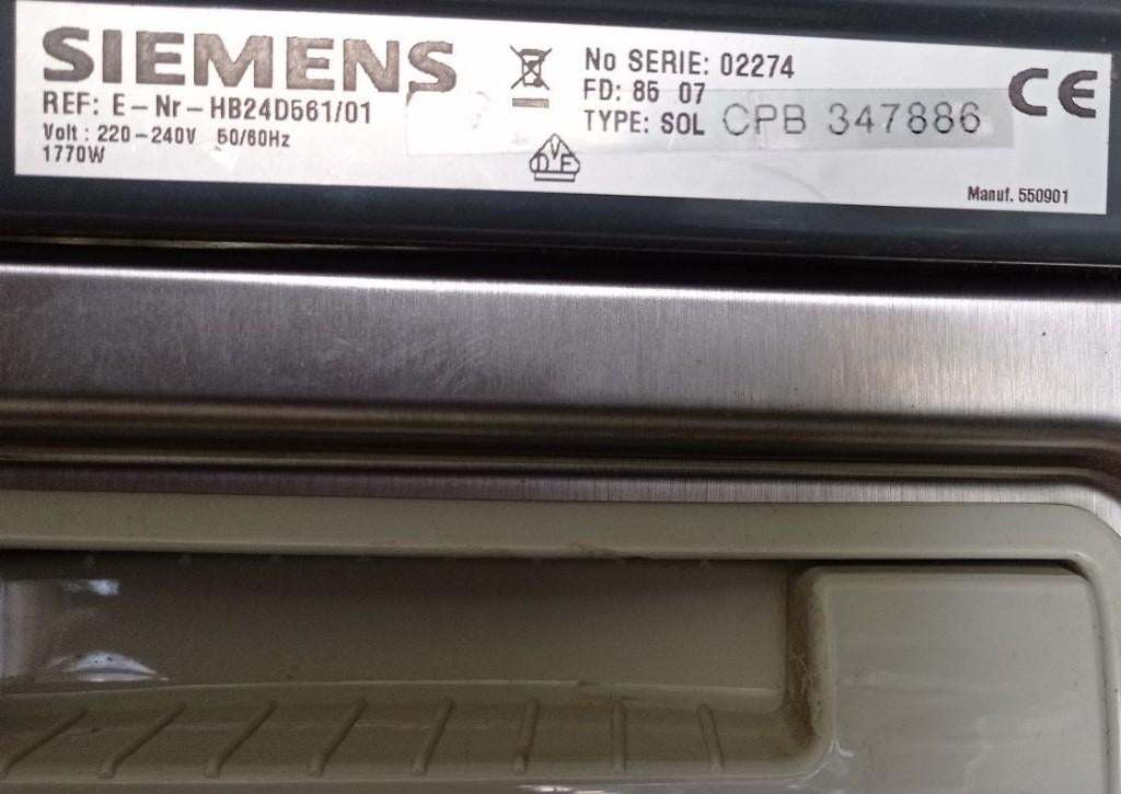 Stoomoven Siemens, Minder dan 45 cm, Oven, Ophalen of Verzenden, Inbouw