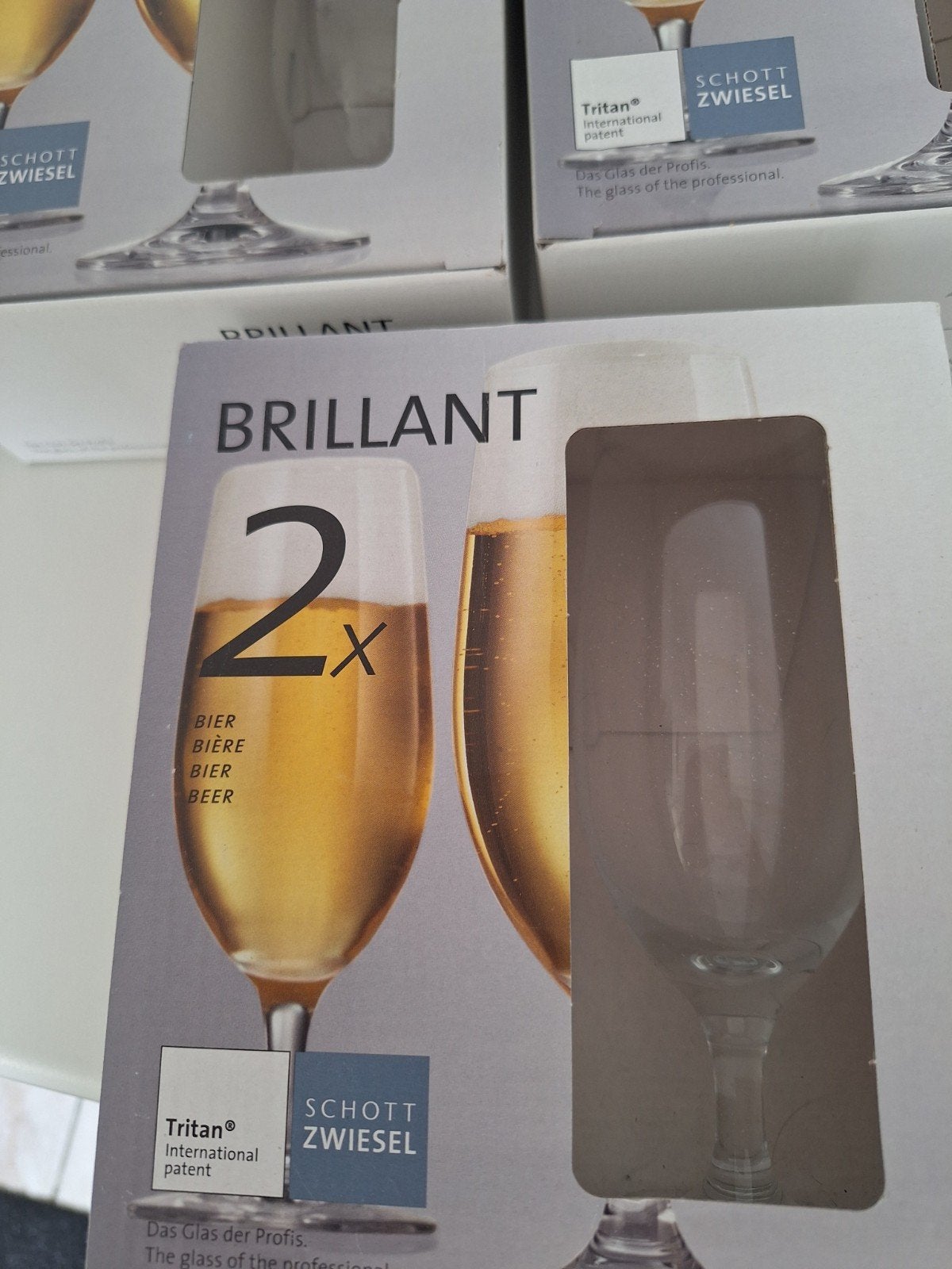 Schott Zwiesel Brillant Bierglazen - 3 sets van 2, Nieuw, Ophalen of Verzenden, Overige merken, Glas