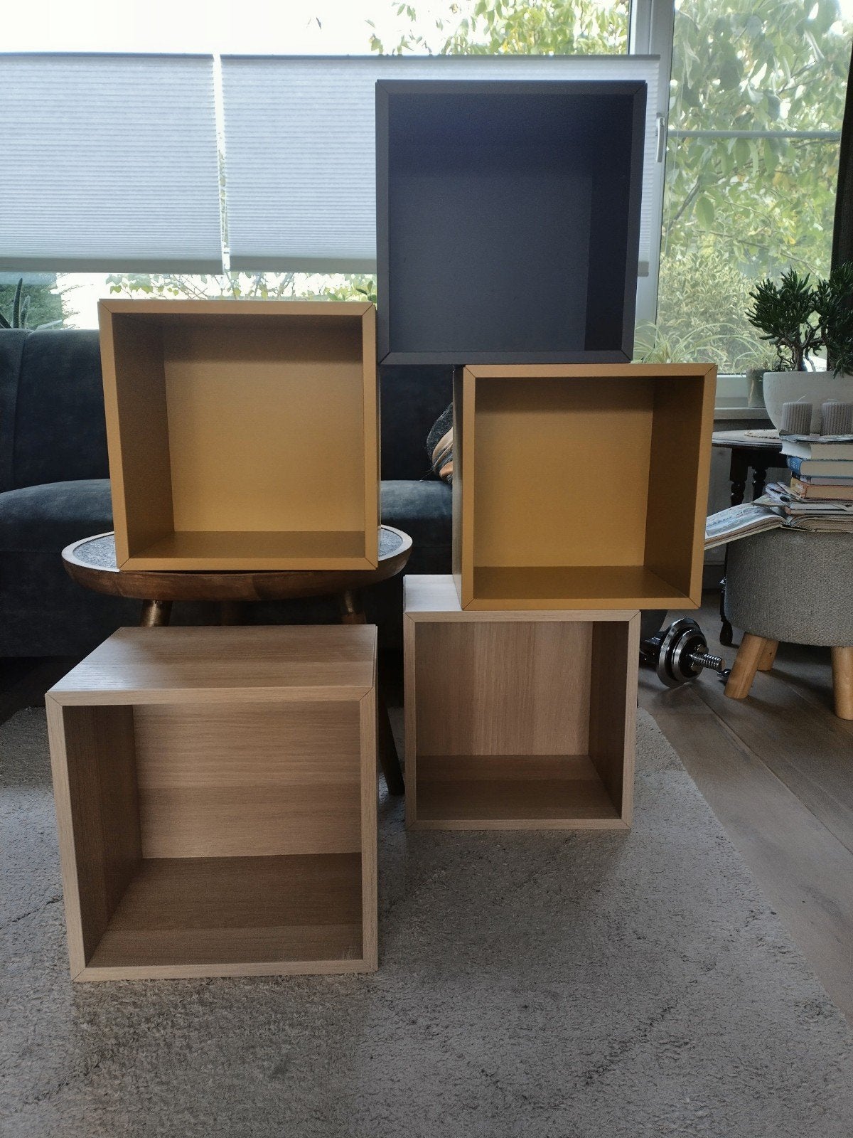 5 ikea wandkubus eket, Ophalen, Zo goed als nieuw