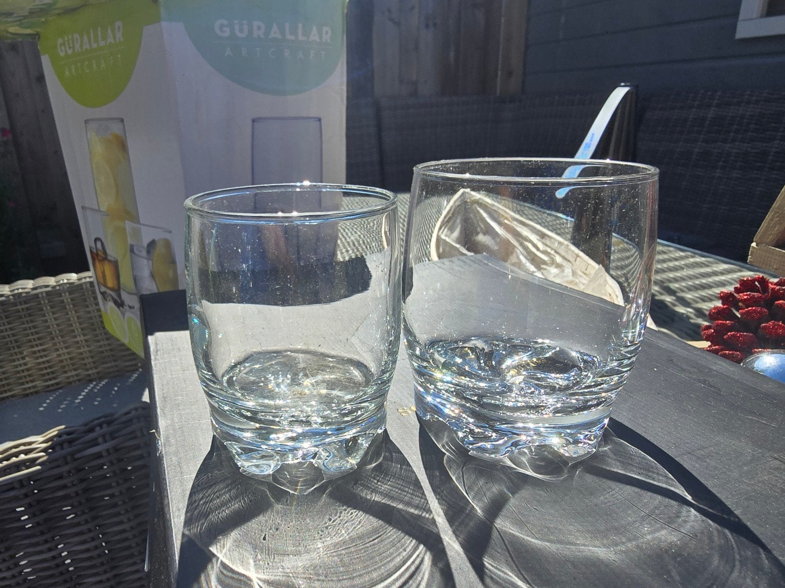 12 glazen van Gurallar Artcraft (2 maten), Ophalen