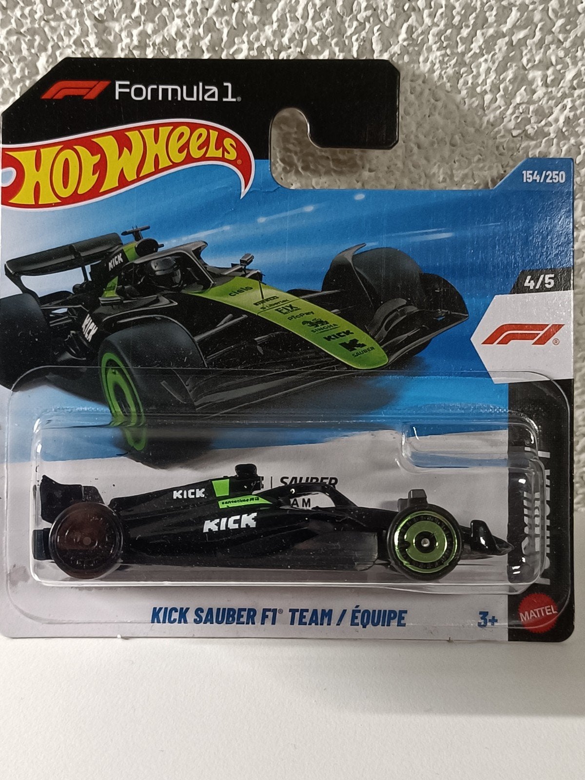 Hot Wheels Formula 1 Kick Sauber F1 Team 154/250, Ophalen of Verzenden, Nieuw