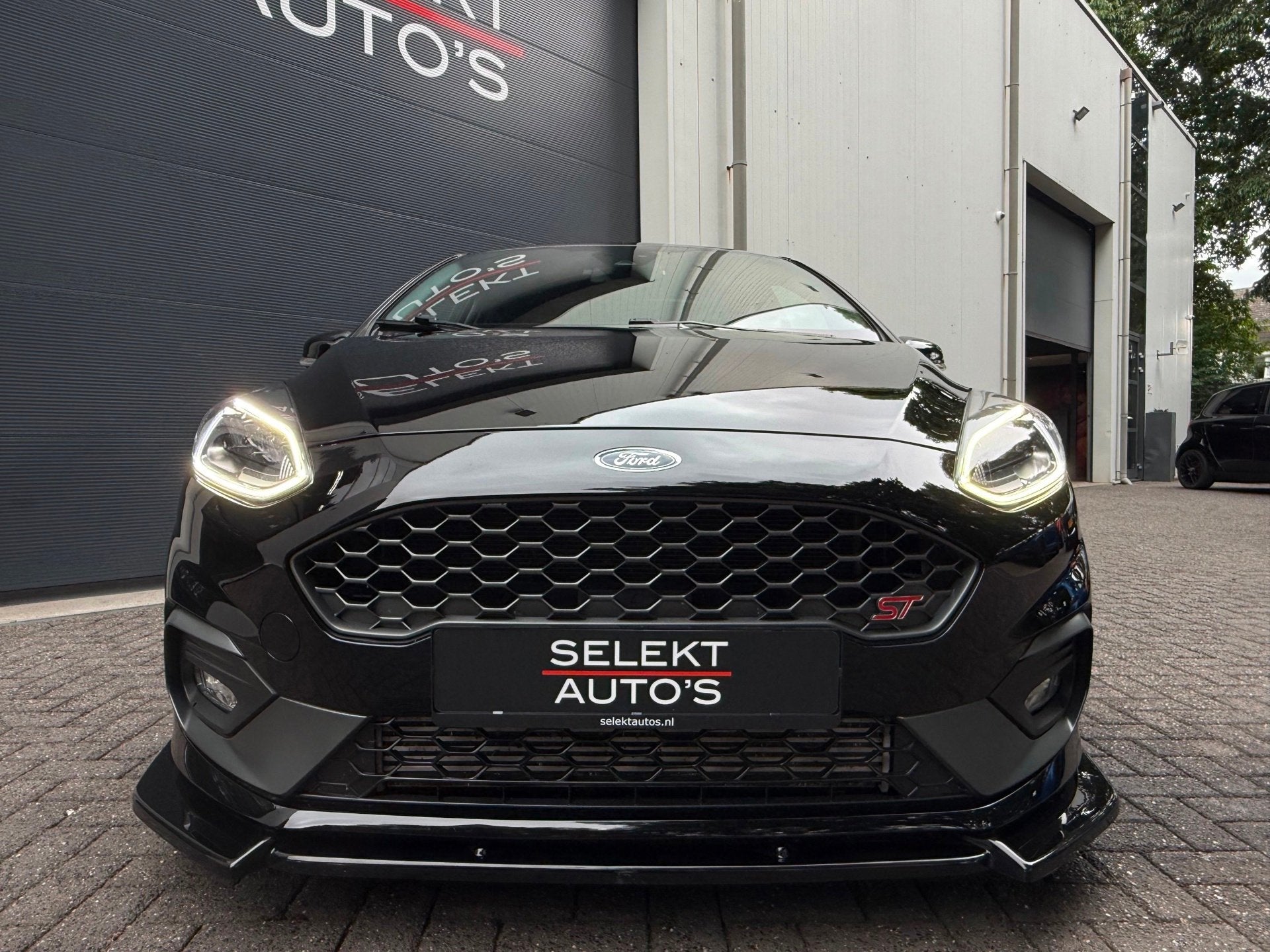 Ford Fiesta 1.5 EcoBoost ST-3 Performance 200 Pk Pano/Launch, Voorwielaandrijving, Stof, Zwart, 1188 kg